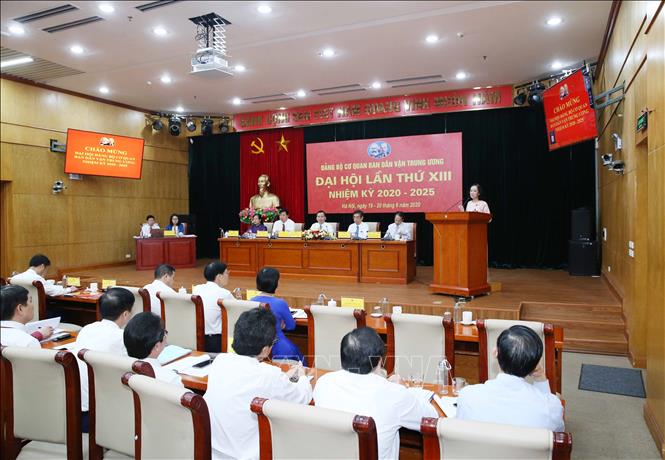 Đại hội Đảng bộ Cơ quan Ban Dân vận Trung ương lần thứ XIII, nhiệm kỳ 2020-2025